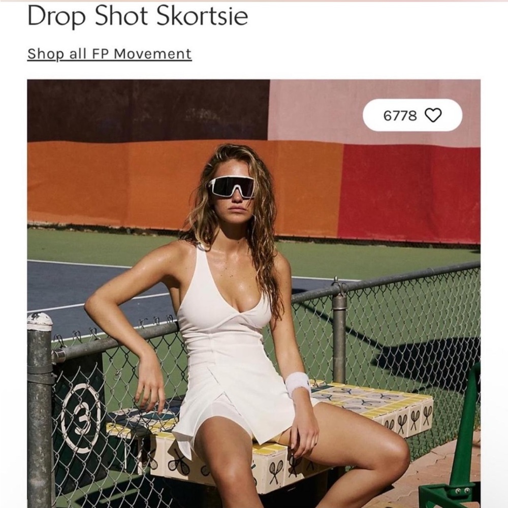White Free People Movement Dress